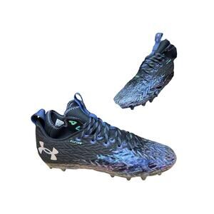 Under Armour‎ Spotlight Clone Mc Le Sc Football Cleats Shoes Black Mens 11.5 Euc